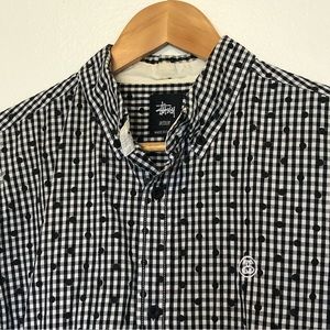 Stussy Plaid & Polka Dot Shirt M